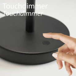 SCHÖNER WOHNEN LED-Tischleuchte 1flg schwarz