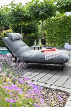 SCHÖNER WOHNEN Liege schwarz