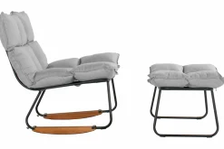 SCHÖNER WOHNEN Schaukelstuhl schwarz