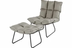 SCHÖNER WOHNEN Schaukelstuhl schwarzbeige