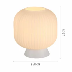 SCHÖNER WOHNEN Tischleuchte 1flg weiß