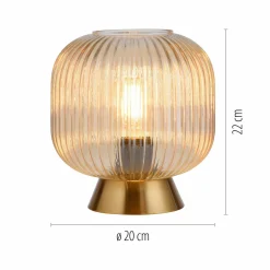 SCHÖNER WOHNEN Tischleuchte 1flg transparent