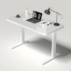 Schreibtisch elektronisch weiß