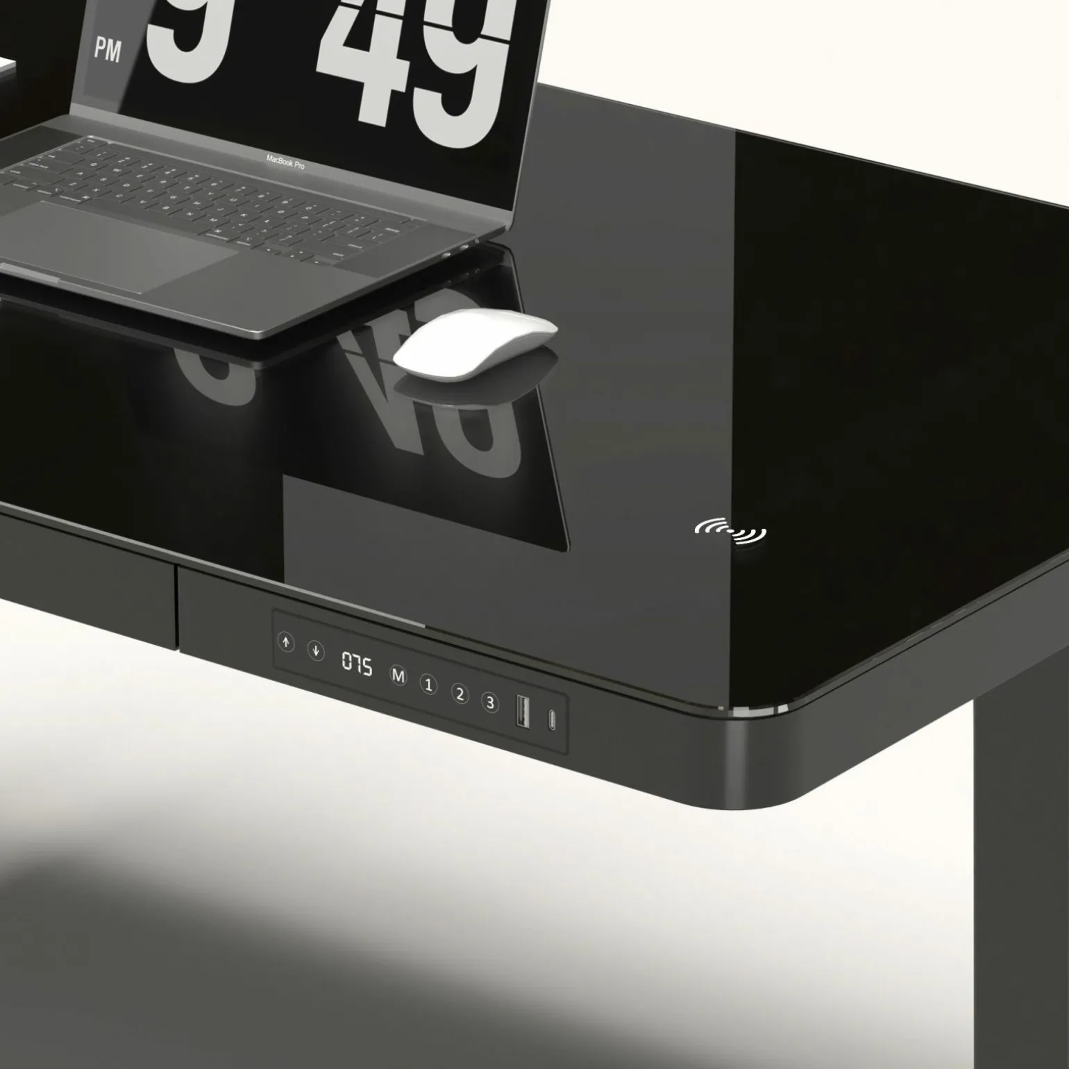 Schreibtisch elektronisch schwarz