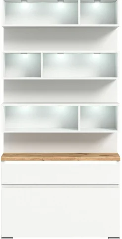 Schuhschrank braunsilberfarbenweiß