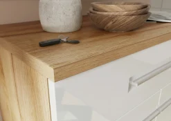 Schuhschrank braunweiß