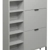 Schuhschrank grau
