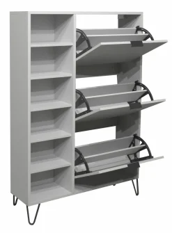 Schuhschrank grau