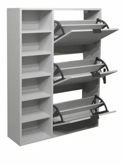Schuhschrank grau