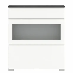 Schuhschrank grauweißsilberfarben