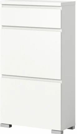 Schuhschrank weißsilberfarben