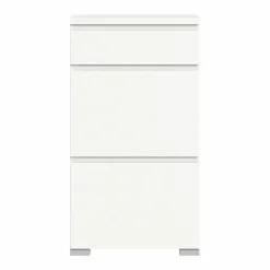 Schuhschrank weißsilberfarben