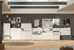 Schuhschrank weißsilberfarben