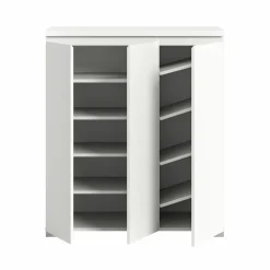 Schuhschrank weißsilberfarben