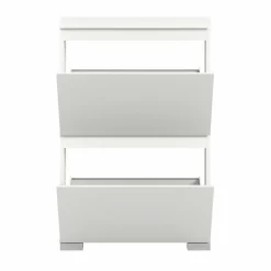 Schuhschrank weißsilberfarben