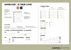 Schuhschrank weißsilberfarben