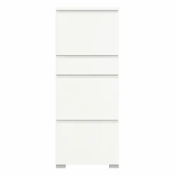 Schuhschrank weißsilberfarben