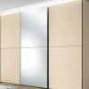 Schwebetürenschrank beigebraun