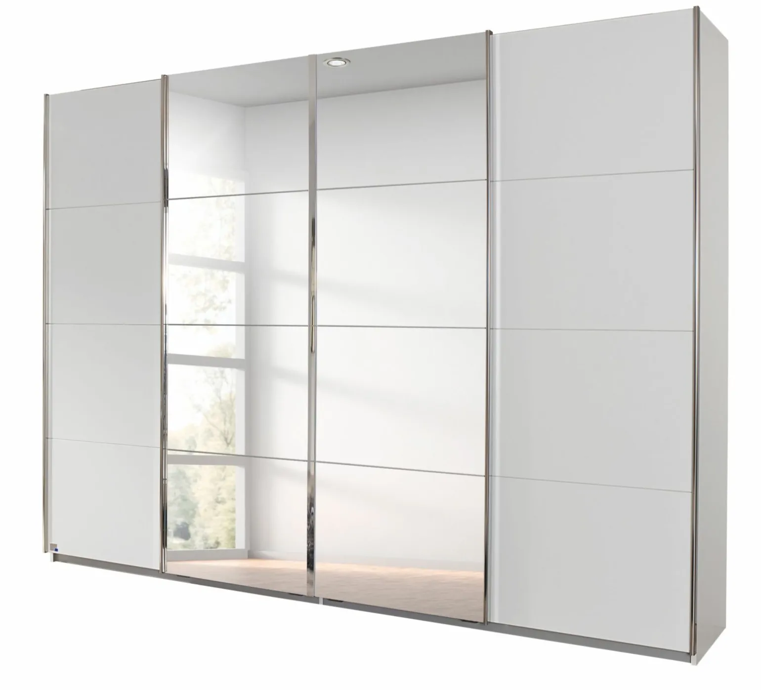 Schwebetürenschrank 4-trg. weiß