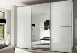 Schwebetürenschrank weiß