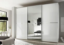 Schwebetürenschrank weiß
