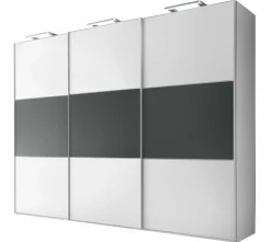 Schwebetürenschrank weiß
