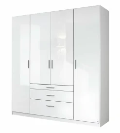 self Drehtüren-Kombi-Schrank 4trg. weiß