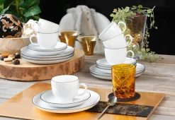 Seltmann Kaffeegeschirr 18tlg. schwarz