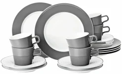 Seltmann Kaffeegeschirr 18tlg. grau