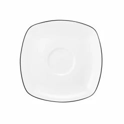 Seltmann Kombi-Untertasse eckig 14,5cm schwarz