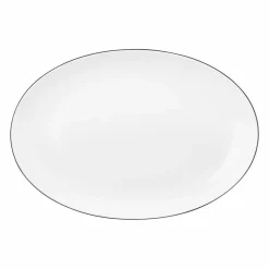 Seltmann Servierplatte oval 35x24cm schwarz