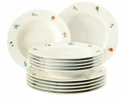 Seltmann Tafelgeschirr 12tlg. mehrfarbig