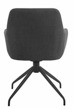 Sessel mit Armlehne drehbar grau
