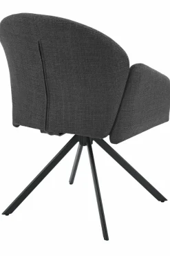 Sessel mit Armlehne drehbar grau