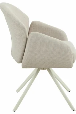 Sessel mit Armlehne drehbar beige