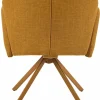 Sessel mit Armlehne drehbar gelb