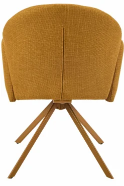 Sessel mit Armlehne drehbar gelb