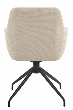 Sessel mit Armlehne drehbar beige