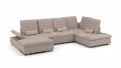 set one by Musterring Eckgarnitur U-Form braun