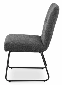 set one by Musterring Schlittenstuhl grau