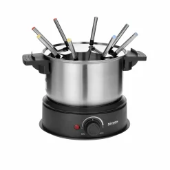 Severin Fondue schwarzsilberfarben
