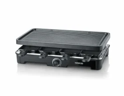 Severin Raclette Grill schwarzsilberfarben