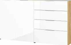 Sideboard braunweiß