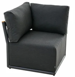 SIENA GARDEN Eckmodul schwarzgrau