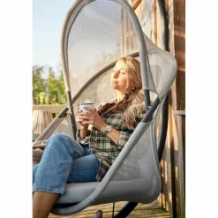 SIENA GARDEN Gartenhängesessel Set 2-tlg grau