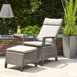 SIENA GARDEN Gartenhocker grau