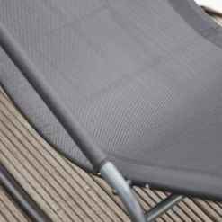 SIENA GARDEN Gartenliege schwarzgrau