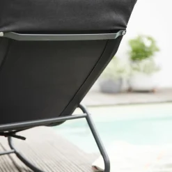 SIENA GARDEN Gartenliege schwarzgrau