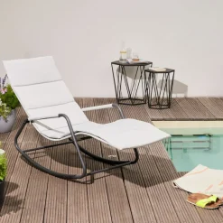 SIENA GARDEN Gartenliege grau