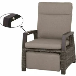 SIENA GARDEN Gartensessel grau